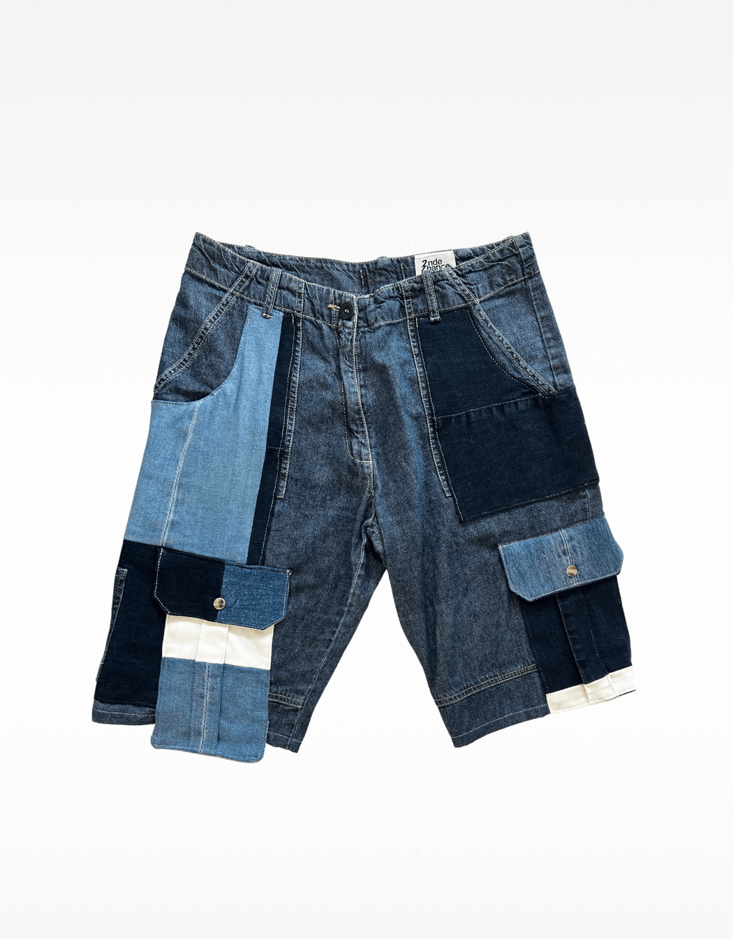 short-cargo-jeans-denim-seconde-main-seconde-chance-maideinfrance-artisanat-38-devant
